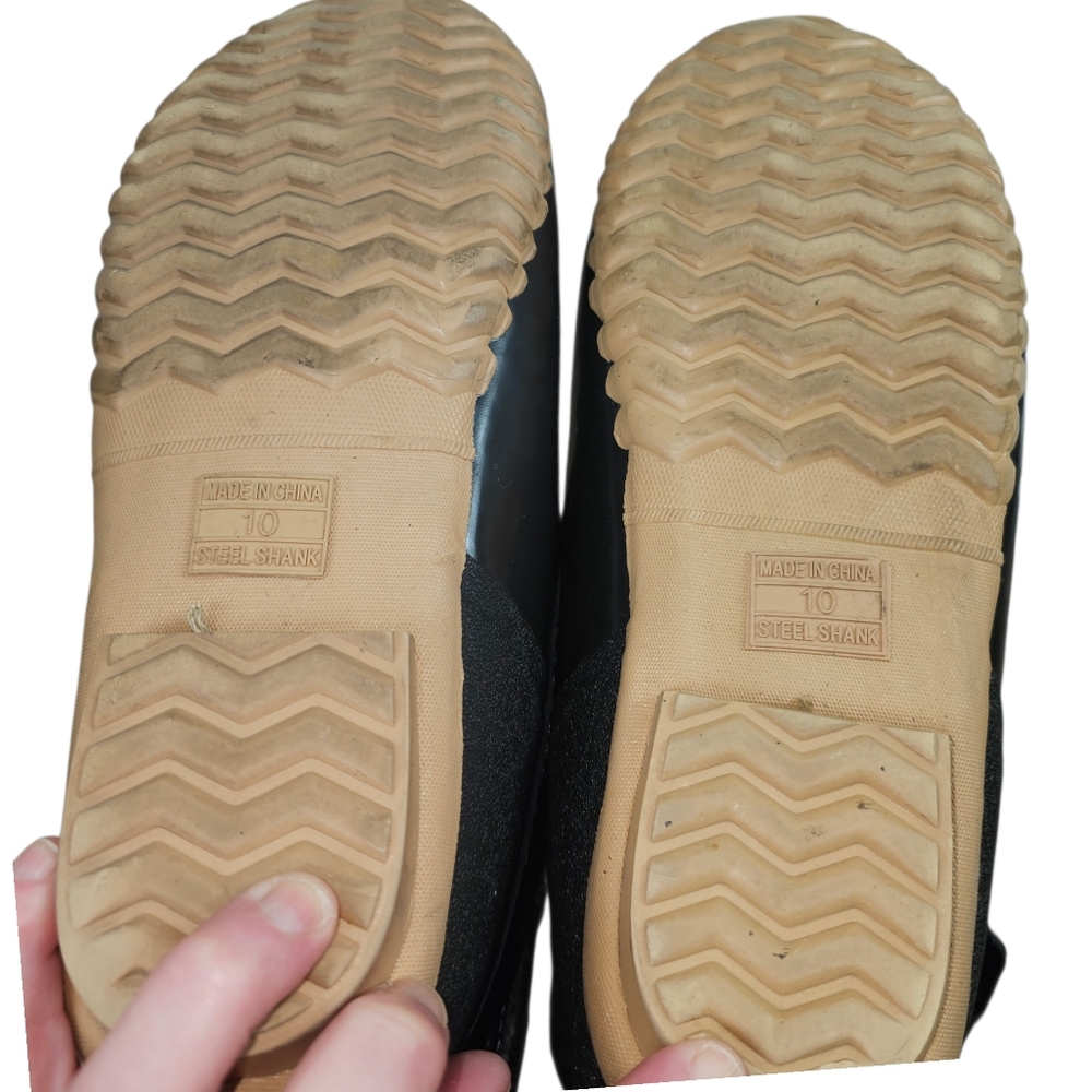 Sporto Daphne Black Weatherproof Insulated Duck Boots In 10 - Picture 5 of 5
